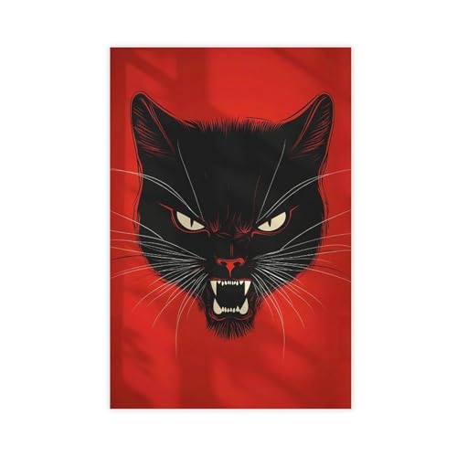 BNCEDJK Poster auf Leinwand, Motiv: Wütende rote Katze, Wandkunstdruck, Bild, Gemälde, 30 x 45 cm BNCEDJK Poster auf Leinwand, Motiv: Wütende rote Katze, Wandkunstdruck, Bild, Gemälde, 30 x 45 cm von BNCEDJK