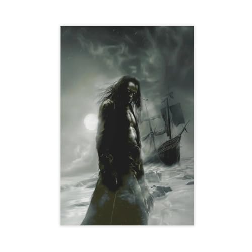 BNCEDJK The Creature Portrait Gothic Leinwandposter Schlafzimmer Dekor Landschaft Dekor Geschenk 30 x 45 cm von BNCEDJK