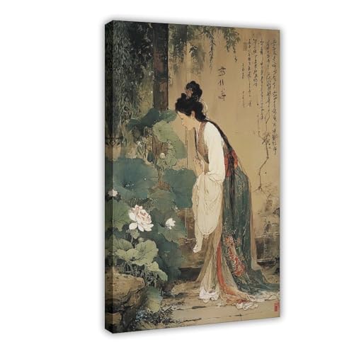 Poster mit antikem chinesischem Motiv, Leinwandposter, Wandkunstdruck, Bild, Gemälde, 50 x 75 cm Poster mit antikem chinesischem Motiv, Leinwandposter, Wandkunstdruck, Bild, Gemälde, 50 x 75 cm von BNCEDJK