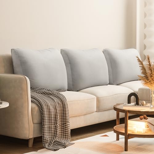 Kopfteil-Lesekissen - Rückenkissen für das Bett im Sitzen - Sofa Bettruhe Körper Unterstützung Kissen für Wohnzimmer, Schlafzimmer, Den, Schlafsaal Zimmer mit abnehmbaren Bezug Grau 60*13*50 CM von BNCKTRD