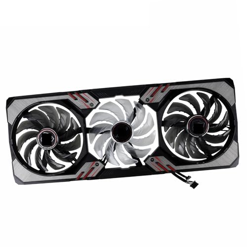 Computerkühlungsteil 87MM Kühlerlüfter Ersatz for RX 6600 6650 6700 XT Phantom Gaming Graphics Grafikkarten Lüfter(Fan with Case) von BNEAIGHW