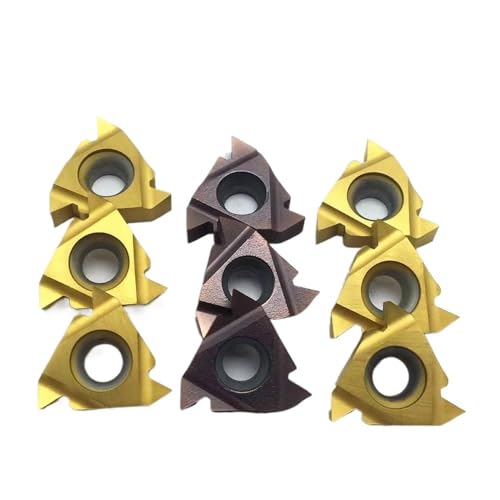 Drehwerkzeug 10 Stück MMT16ER AG60 MMT16IR AG60 VP15TF UE6020 Gepresstes Gewindewerkzeug Hartmetallwerkzeug Metall 16 ER AG60 UE6020 Schneidwerkzeug Drehwerkzeuge(MMT16ER AG60 US735) von BNEAIGHW