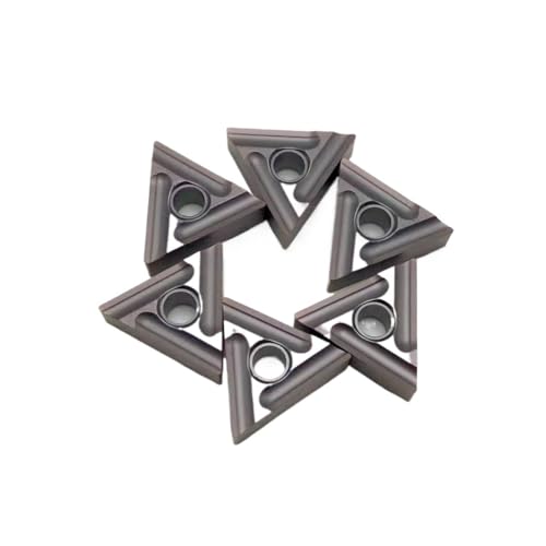 Drehwerkzeug, 10 Stück, TNMG160404R TNMG160404L-ES VP15TF UE6020 Hartmetalleinsätze, externe Metall-Drehmaschine (TNMG160404L US735) von BNEAIGHW