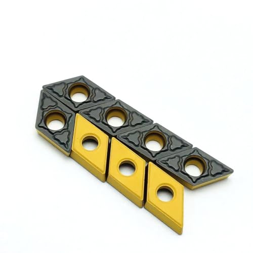 Drehwerkzeug 10 Stück Hartlegierung DCMT070204 PM 4225 4240 CNC-Drehmaschine Drehmesser Externes Metallwerkzeug Edelstahl, Stahl DCMT070204 Drehwerkzeuge(DCMT070204 PM 4225) von BNEAIGHW