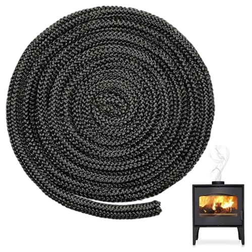 BNGXR Ofen Dichtschnur, Kamindichtung Ofendichtschnur, 10mm x 2.5m Dichtung Glasfaserschnur Türdichtung Ofen Dichtungsband Glasfaserschnur Kaminofen für Kamin Smoker Ofen BNGXR Ofen Dichtschnur, Kamindichtung Ofendichtschnur, 10mm x 2.5m Dichtung Glasfaserschnur Türdichtung Ofen Dichtungsband Glasfaserschnur Kaminofen für Kamin Smoker Ofen von BNGXR