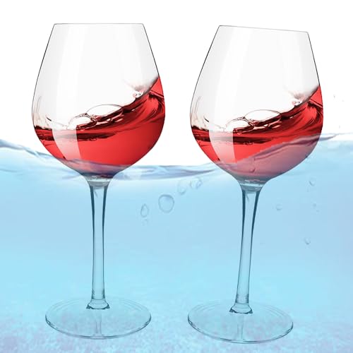 BNGXR Schwimmende Weingläser, 2er Set 480ml Tritan Plastik Pool-Weingläser, für Swimming Strand Transparent Kunststoff Picknick Weinglas, Pool mit Stiel, für Strand, Camping BNGXR Schwimmende Weingläser, 2er Set 480ml Tritan Plastik Pool-Weingläser, für Swimming Strand Transparent Kunststoff Picknick Weinglas, Pool mit Stiel, für Strand, Camping von BNGXR
