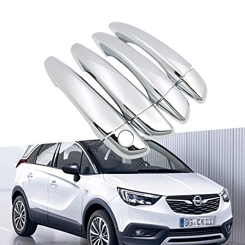 BNHHB Autotürgriffabdeckung für Opel Crossland X 2017-2019, Chrom-Außenschutzabdeckung, Styling-Dekorationszubehör von BNHHB