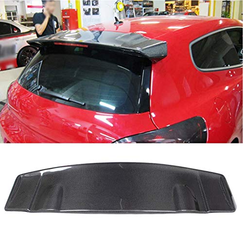 BNHHB Spoiler Heckspoiler Für Volks Wagen VW Scirocco 2008-2013, Kohlefaser Heckspoilerlippe Kofferraum Lippe HeckflüGel Auto-Hintere Spoiler-FlüGel Styling Dekoration Teile ZubehöR von BNHHB