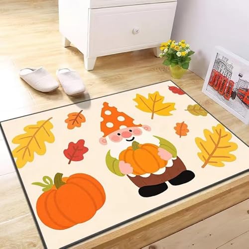 BNMKYTWASJP Halloween-Anti-Rutsch-Matte, Küchen-Set, schmutzabweisende und verschleißfeste Bodenmatte, saugfähige Fußmatte (Halloween 10,60 x 90 cm) von BNMKYTWASJP