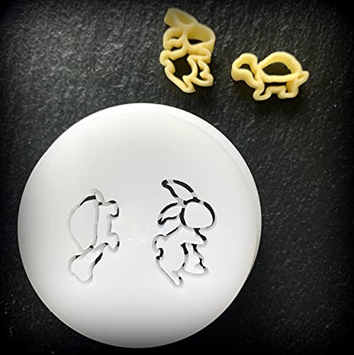 BNN - Avance/Serie 7000 - Herz Love Tiere - Pasta Disc kompatibel mit Philips Pasta Maker Avance/Serie 7000 (Schildkröte & Hase) von BNN Recipe