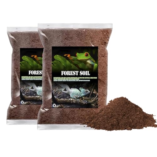 BNOSDM Reptilienerde, flauschig, kleinsträngig, für Reptilien, natürliches Terrarium, bioaktive Bodeneinstreu für Schlangen, Eidechsen, Schildkröten, Vogelspinnen, Eidechsen, 2 Stück von BNOSDM