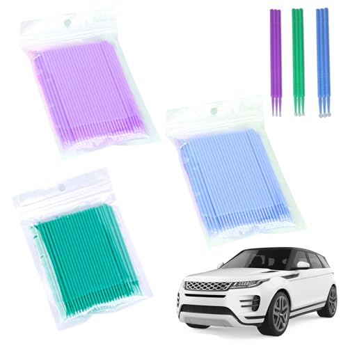 300 Pcs Lacktupfer, Ausbesserungspinsel für Farbe, Pinsel für Autolack, Multifunktion Micro Applikatoren Pinsel, Lackreparaturpinsel, Zum Aufarbeiten von Auto, Fahrrad und Motorradlacken, 3 Größen von BNOYONERAS