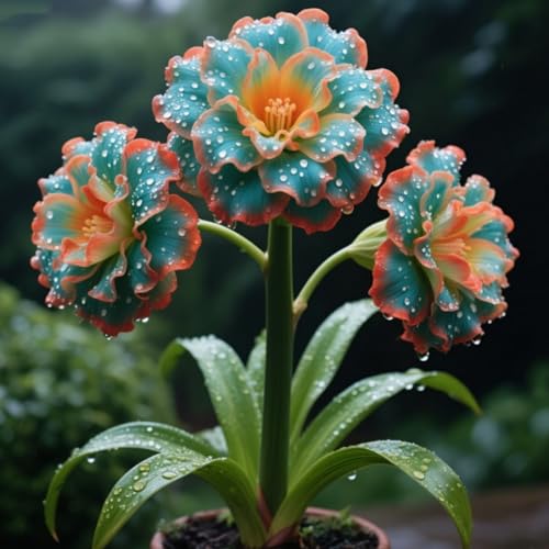 Amaryllis/Winterhartes Amaryllis Rhizom/Gartenpflanzung/Wächst gut in Behältern/Einfache schöne Staude-2 Rhizome-F von BNSOIDE