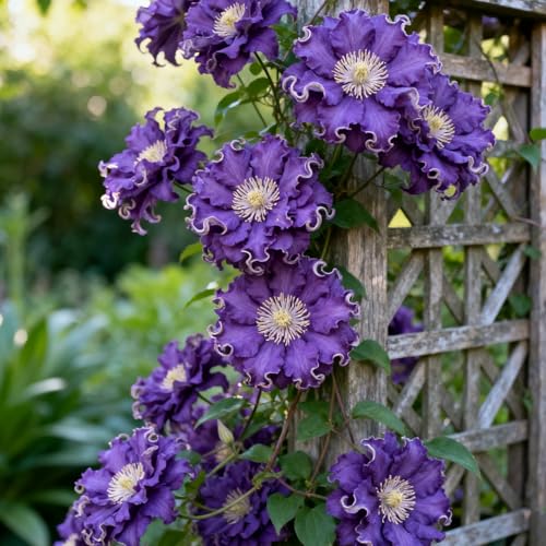 Clematis Rhizome-Clematis Gartenbepflanzung-Elegante Rhizome-Blühende Rhizome-Winterhart Rhizome-Landschaftsgestaltung-15 Rhizome-D von BNSOIDE