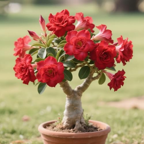 Seltene Wüstenrose, Sukkulente, mehrjährige winterharte Wüstenrosenknolle, Blumenzwiebeln, Lang anhaltende Blüte-5 Rhizome-C Seltene Wüstenrose, Sukkulente, mehrjährige winterharte Wüstenrosenknolle, Blumenzwiebeln, Lang anhaltende Blüte-5 Rhizome-C von BNSOIDE