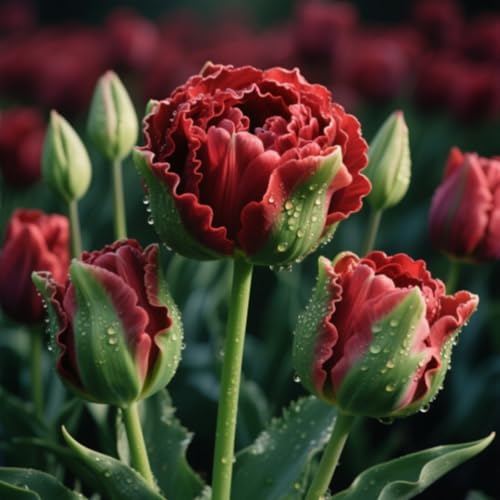 Tulpe, Winterhartes Tulpenrhizom, Gartenpflanzung, wächst gut in Behältern, einfache schöne Staude-15 rhizome-g von BNSOIDE