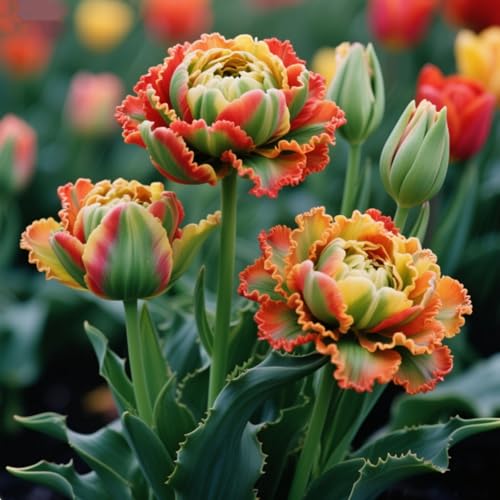 Tulpe, Winterhartes Tulpenrhizom, Gartenpflanzung, wächst gut in Behältern, einfache schöne Staude-4 rhizome-i von BNSOIDE