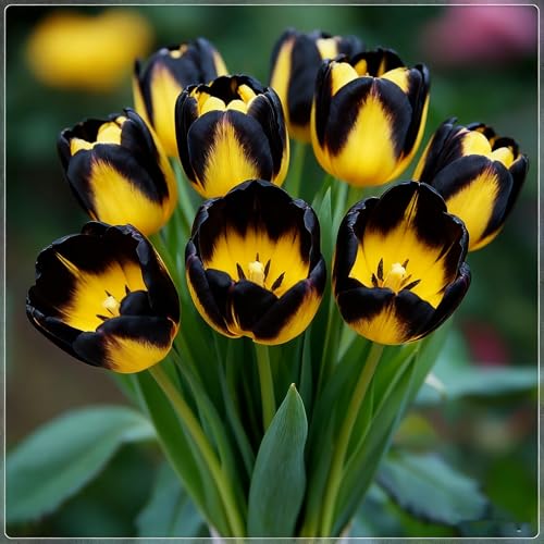 Tulpen-Exquisite Tulpenrhizome-Geeignet für die Bepflanzung im Innen- und Außenbereich-Hervorragende Präsentation-Mehrjährig blühende Rhizome-4 rhizome-i von BNSOIDE
