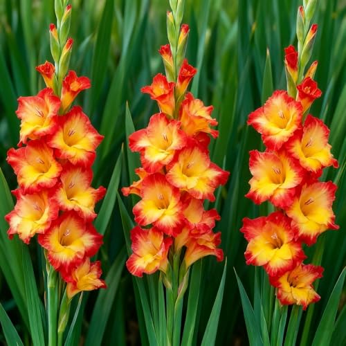 Winterharte mehrjährige Gladiolenzwiebeln, Blühende Rhizome, Gladiolenpflanze, Geeignet für die Balkonbepflanzung im Freien-10 Rhizome-a Winterharte mehrjährige Gladiolenzwiebeln, Blühende Rhizome, Gladiolenpflanze, Geeignet für die Balkonbepflanzung im Freien-10 Rhizome-a von BNSOIDE
