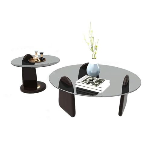 BNUTFRDD Couchtische Nordic einfache Glas Kaffee Tisch Wohnzimmer Haushalt runde kleine Wohnung Seite Sofatisch BNUTFRDD Couchtische Nordic einfache Glas Kaffee Tisch Wohnzimmer Haushalt runde kleine Wohnung Seite Sofatisch von BNUTFRDD