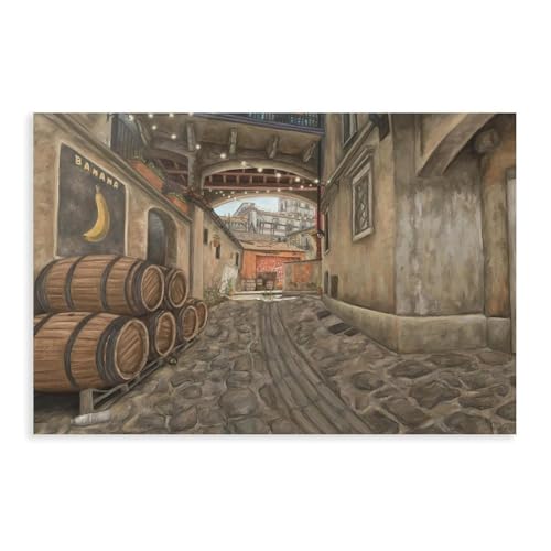 BNVJFNE CS2 Ölgemälde auf Leinwand, Motiv: Hölle Banane, Landschaft, Wandkunst, Dekordruck, Bild für Wohnzimmer, Schlafzimmer, Dekoration, 30 x 45 cm BNVJFNE CS2 Ölgemälde auf Leinwand, Motiv: Hölle Banane, Landschaft, Wandkunst, Dekordruck, Bild für Wohnzimmer, Schlafzimmer, Dekoration, 30 x 45 cm von BNVJFNE