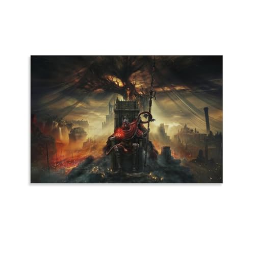 BNVJFNE Elden Ring Messmer Spielposter Leinwand Poster Schlafzimmer Dekor Landschaft Büro Zimmer Dekor Geschenk 30 x 45 cm von BNVJFNE