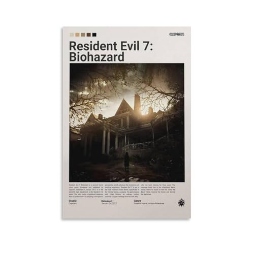 BNVJFNE Poster "Resident Evil 7 Spiel", Leinwandposter, Wandkunst, Dekordruck, Bild Gemälde für Wohnzimmer, Schlafzimmer, Dekoration, 30 x 45 cm BNVJFNE Poster "Resident Evil 7 Spiel", Leinwandposter, Wandkunst, Dekordruck, Bild Gemälde für Wohnzimmer, Schlafzimmer, Dekoration, 30 x 45 cm von BNVJFNE
