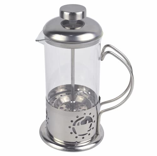 Single Serve French Press Kaffeemaschine - 340.2 g Mini Edelstahl & Glas Brauer für 1 Tasse, tragbare & erschwingliche manuelle Kaffeepresse mit feinem Netzfilter für Zuhause, Reisen oder Camping Single Serve French Press Kaffeemaschine - 340.2 g Mini Edelstahl & Glas Brauer für 1 Tasse, tragbare & erschwingliche manuelle Kaffeepresse mit feinem Netzfilter für Zuhause, Reisen oder Camping von BNYD