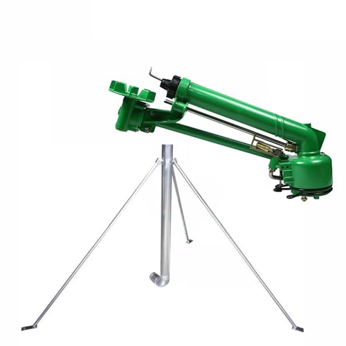 Bewässerungssprinkler mit 2 m Halterung, 360° Bewässerung Flächen, Landwirtschaftliche Bewässerung Sprinkler für Bauernhof, Rasen, Garten(Size:3in,Color:grün) von BNZCZY