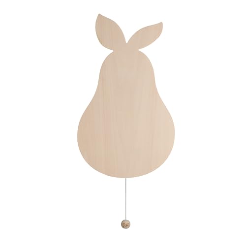 BO BABY'S ONLY - Baby Wandlampe - Birne - Wandleuchte für Babyzimmer - Nachtlampe mit batterie für Kinderzimmer - FSC-Gütezeichen Holzlampe - 25000 Brennstunden - Wandlampe bemalbar von BO BABY'S ONLY