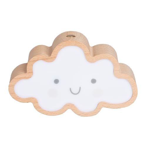 BO BABY'S ONLY Nachtlicht Wolke Wonder - Schlummerlicht für das Babyzimmer - Lampe mit USB-Anschluss - FSC-zertifiziertes Holz - Mit Schlafmusik-Funktion. von BO BABY'S ONLY