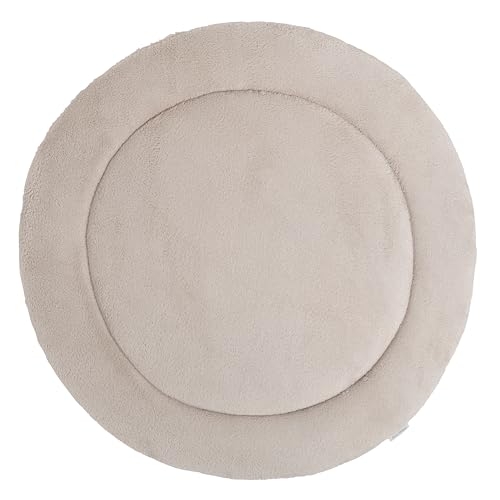 Baby's Only - Laufgittereinlage Cozy - Runde Spieldecke - Krabbeldecke für Baby - Weich gepolstert - beidseitig verwendbar - Aus Teddystoff - Ø90 cm - Urban Taupe Baby's Only - Laufgittereinlage Cozy - Runde Spieldecke - Krabbeldecke für Baby - Weich gepolstert - beidseitig verwendbar - Aus Teddystoff - Ø90 cm - Urban Taupe von BO BABY'S ONLY