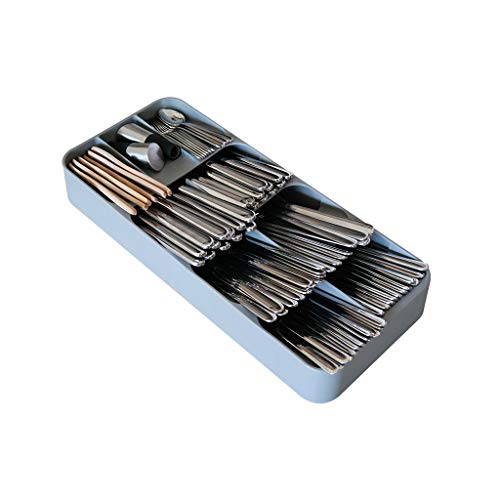 BOAA Fresh Besteckorganizer für Küchenschublade, Besteckkasten, Ordnungssystem Küche, Schubladen Organizer, Aufbewahrung (9 Fächer Grau) von BOAA Fresh