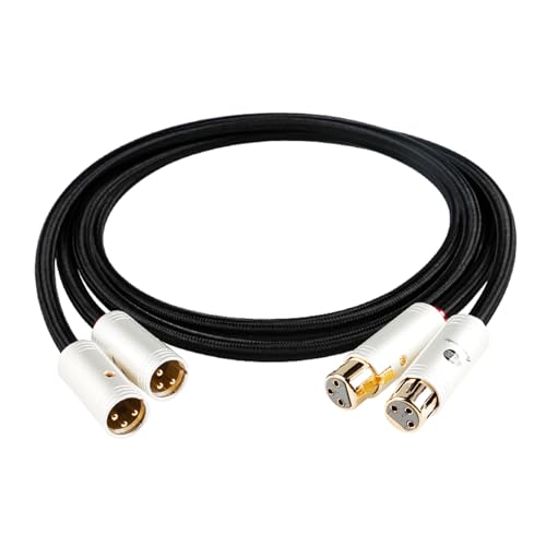 BOAACOUSTIC JIB Audiophile XLR Kabel 1m HIFI Audio Kabel XLR Stecker auf Buchse 3 PIN Für Verstärker auf CD (1m,2pcs/set) von BOAACOUSTIC