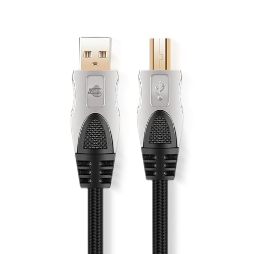 BOAACOUSTIC JIB Audiophile USB Druckerkabel,USB 2.0 A Auf B Kabel, Typ A auf B OTG Dac Audio Kabel Für Dac Und Computer, Soundkarte, Decoder, Verstärker, Digitalplayer 1 meter von BOAACOUSTIC