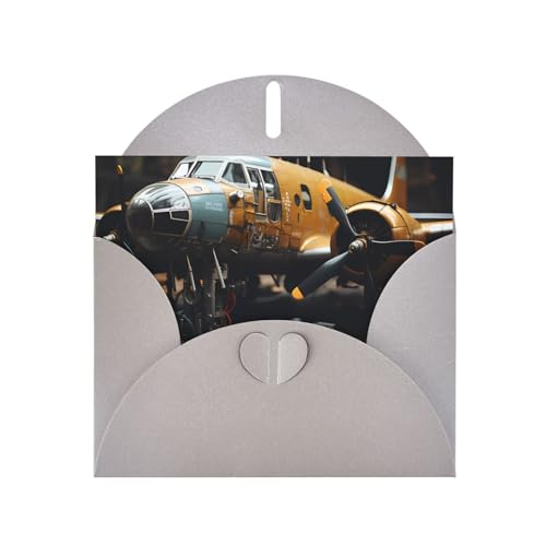 BOAIHH Horizontale Weihnachtskarte mit grauem herzförmigem Umschlag und zum Schreiben verschiedener Urlaubsgrüße von BOAIHH