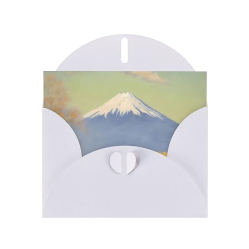 BOAIHH Mt. Fuji In The Distance Horizontale Weihnachtskarte mit weißem herzförmigem Umschlag und verschiedenen Urlaubsgrüßen schreiben BOAIHH Mt. Fuji In The Distance Horizontale Weihnachtskarte mit weißem herzförmigem Umschlag und verschiedenen Urlaubsgrüßen schreiben von BOAIHH