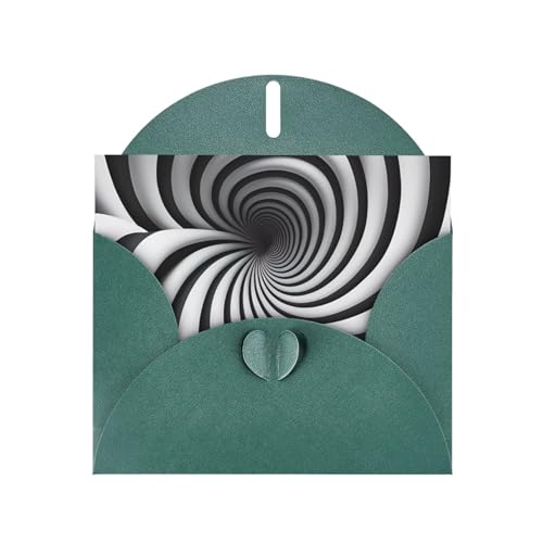 BOAIHH Spirale optische Täuschung, horizontale Weihnachtskarte mit dunkelgrünem herzförmigem Umschlag und zum Schreiben verschiedener Urlaubsgrüße BOAIHH Spirale optische Täuschung, horizontale Weihnachtskarte mit dunkelgrünem herzförmigem Umschlag und zum Schreiben verschiedener Urlaubsgrüße von BOAIHH