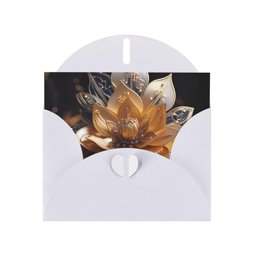 BOAIHH Weiße zarte Lotusblüte horizontale Weihnachtskarte mit weißem herzförmigem Umschlag und zum Schreiben verschiedener Urlaubsgrüße BOAIHH Weiße zarte Lotusblüte horizontale Weihnachtskarte mit weißem herzförmigem Umschlag und zum Schreiben verschiedener Urlaubsgrüße von BOAIHH