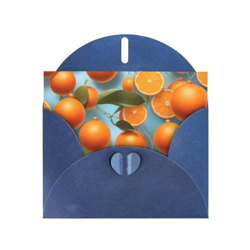 Horizontale Weihnachtskarte "Many Delicious Oranges" mit blauem herzförmigem Umschlag und zum Schreiben verschiedener Weihnachtsgrüße Horizontale Weihnachtskarte "Many Delicious Oranges" mit blauem herzförmigem Umschlag und zum Schreiben verschiedener Weihnachtsgrüße von BOAIHH