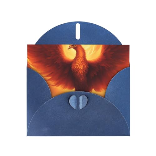 Schöne Phoenix horizontale Weihnachtskarte mit blauem herzförmigem Umschlag und zum Schreiben verschiedener Weihnachtsgrüße Schöne Phoenix horizontale Weihnachtskarte mit blauem herzförmigem Umschlag und zum Schreiben verschiedener Weihnachtsgrüße von BOAIHH