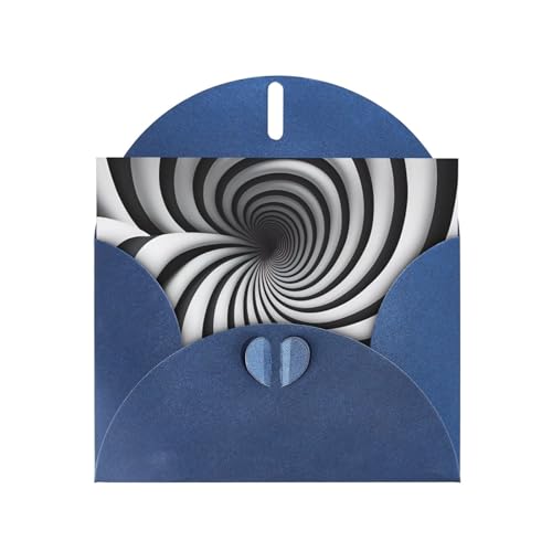 Spirale optische Täuschung, horizontale Weihnachtskarte mit blauem herzförmigem Umschlag und zum Schreiben verschiedener Urlaubsgrüße Spirale optische Täuschung, horizontale Weihnachtskarte mit blauem herzförmigem Umschlag und zum Schreiben verschiedener Urlaubsgrüße von BOAIHH