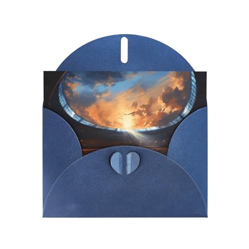 Wunderbare horizontale Weihnachtskarte mit blauem herzförmigem Umschlag und zum Schreiben verschiedener Weihnachtsgrüße Wunderbare horizontale Weihnachtskarte mit blauem herzförmigem Umschlag und zum Schreiben verschiedener Weihnachtsgrüße von BOAIHH