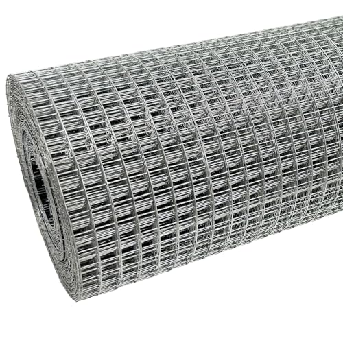 BOAOTX Wühlmausgitter 1m x 10m, Volierendraht Maschenweite 6,3 mm, Drahtgitter Feinmaschig Verzinkt, Maschendraht als Wühlmausgitter für Hochbeet Hasendraht Kaninchendraht Hasengitter Mäusegitter von BOAOTX