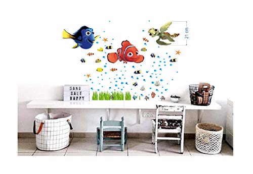 BOARA Wandaufkleber Fische Kinderzimmer dekoration furs badezimmer nemo dory Wand Dekoration 32x22cm 3blat von BOARA