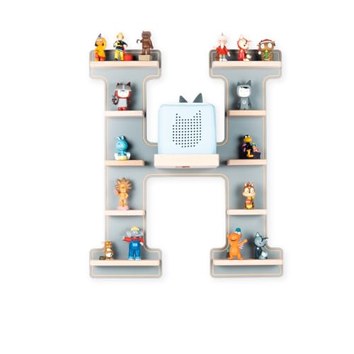 BOARTI das Original Kinder Regal Buchstabe H in Grau - geeignet für die Toniebox und ca. 48 Tonies - zum Spielen und Sammeln BOARTI das Original Kinder Regal Buchstabe H in Grau - geeignet für die Toniebox und ca. 48 Tonies - zum Spielen und Sammeln von BOARTI