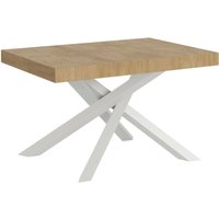 Bob Gardens - Volantis Ausziehtisch 120/224x90 cm Natur-Eiche mit weißen Beinen Bob Gardens - Volantis Ausziehtisch 120/224x90 cm Natur-Eiche mit weißen Beinen von BOB GARDENS