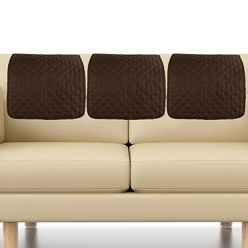 3 Stück Sesselschoner für Relaxsessel rutschfest Sesselbezug Wasserdicht Mit Armlehnenschoner Sofa Husse für Kopfstützen Aus Polyester Verschleißschutz Kippbar von BOBASH