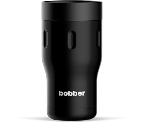 BOBBER Vakuumisolierter Edelstahl-Kaffeebecher mit 100 % auslaufsicherem Deckel (schwarzer Kaffee) von BOBBER