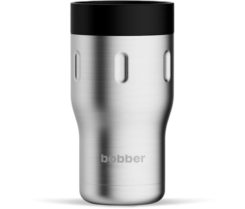 Bobber - Vakuum-isolierter Edelstahl-Kaffeetasse mit 100 % auslaufsicherem, verriegeltem Deckel (matt) von BOBBER